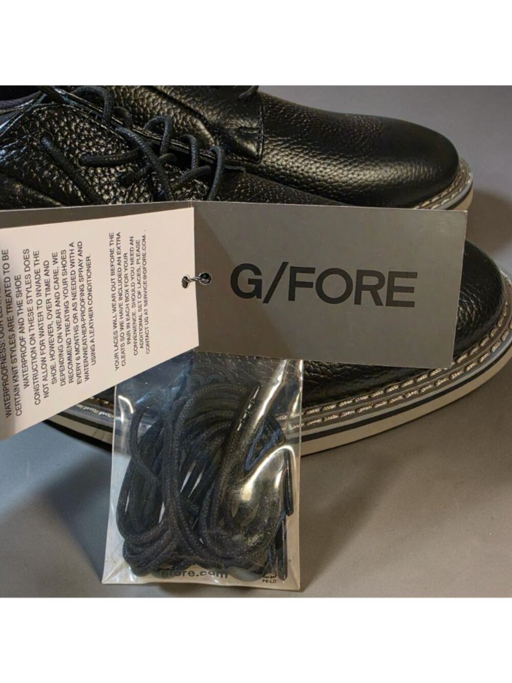 NEW G/FORE Gallivanter Spikeless Leather Golf Shoes Onyx Black - Men’s Size 11 - Picture 6 of 9
